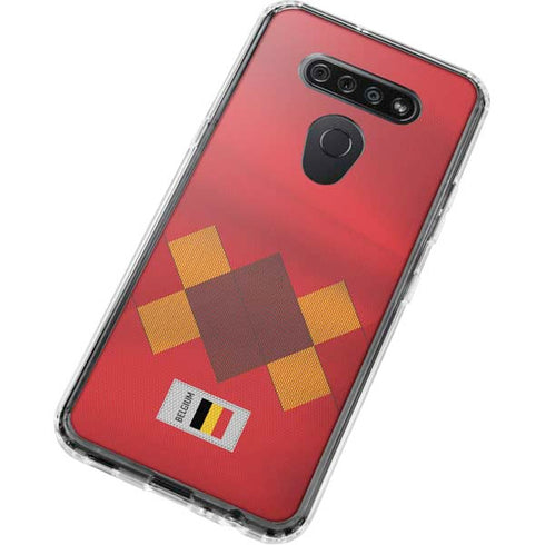 Belgium Soccer Flag LG K51/Q51 Clear Case